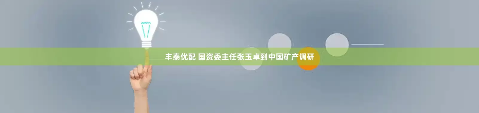 丰泰优配 国资委主任张玉卓到中国矿产调研