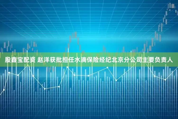 股鑫宝配资 赵洋获批担任水滴保险经纪北京分公司主要负责人